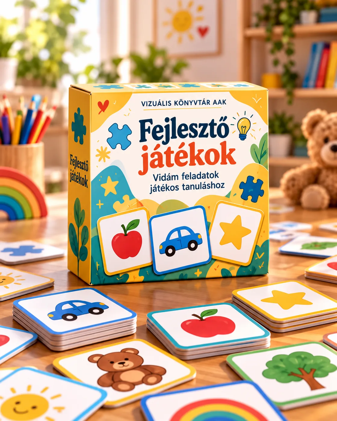 2. bónusz: Fejlesztő játékok, a doboz makettje
