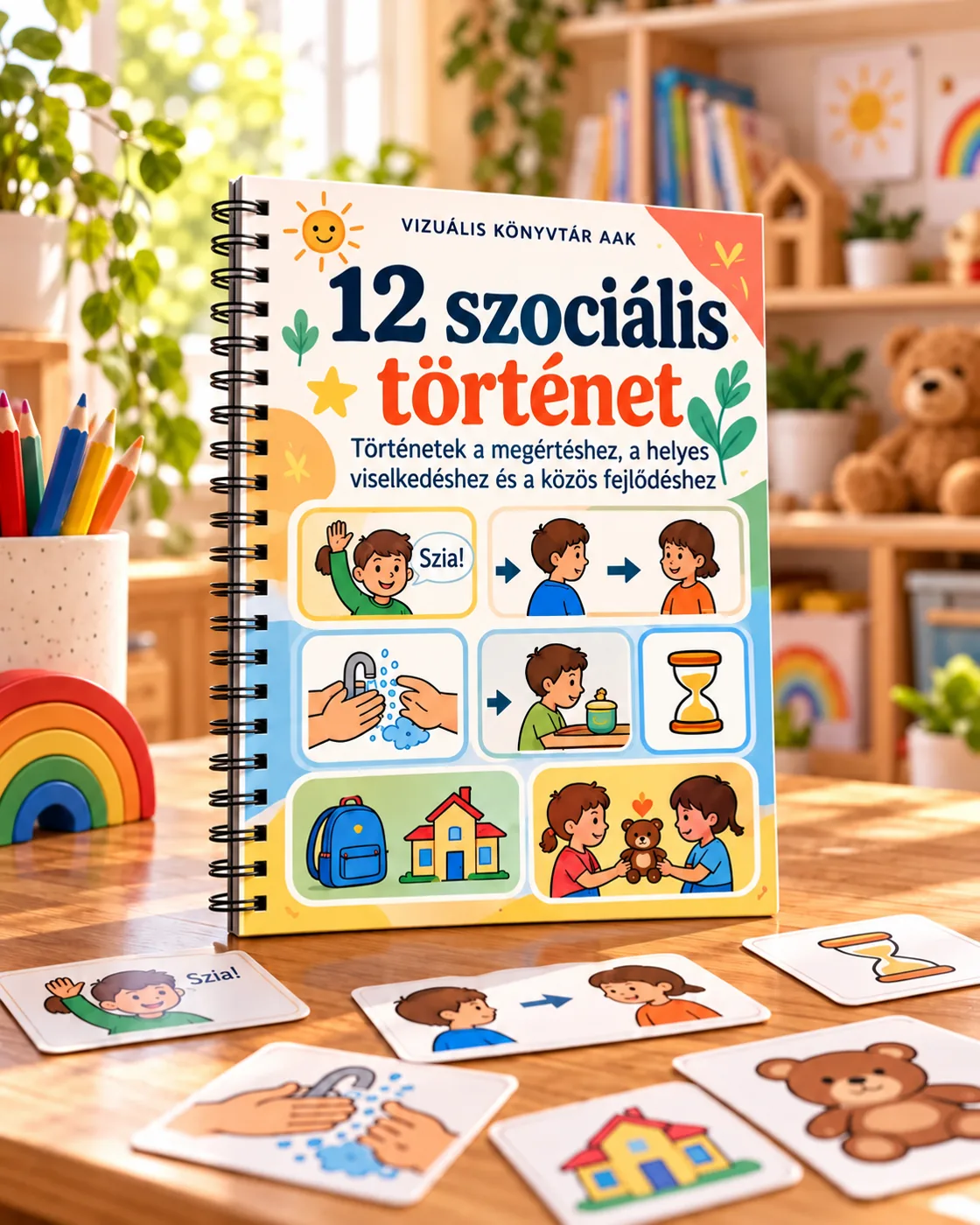 1. bónusz: 12 szociális történet, a könyv makettje
