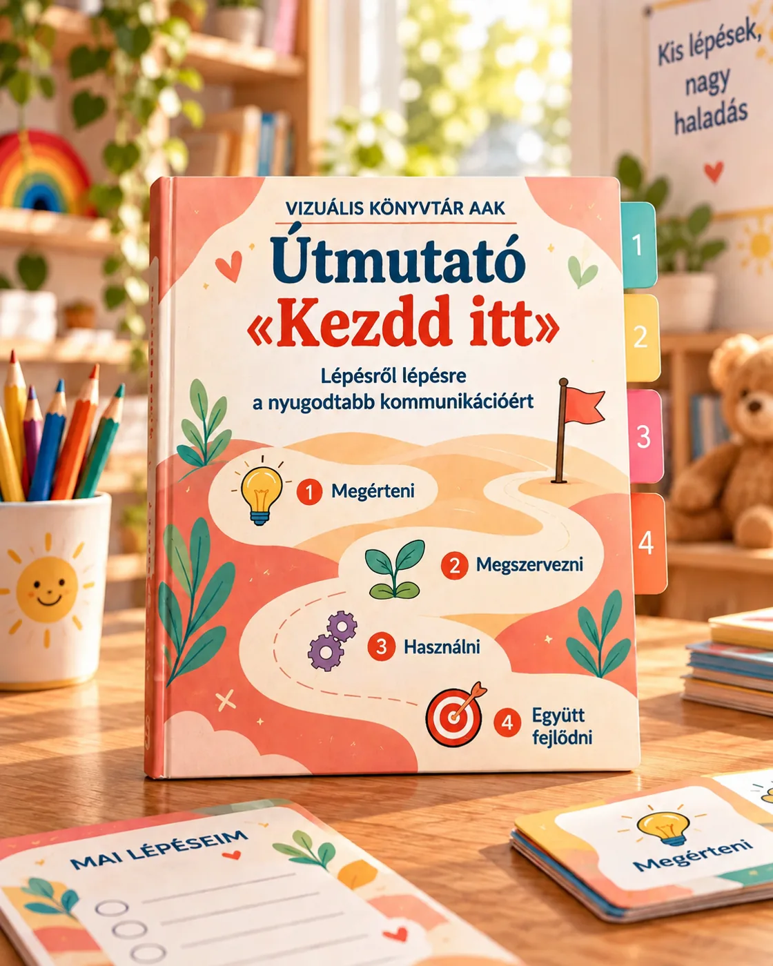 4. bónusz: «Kezdd itt» útmutató, makett